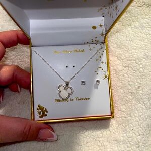 Disney Mickey Necklace and Earrings Set